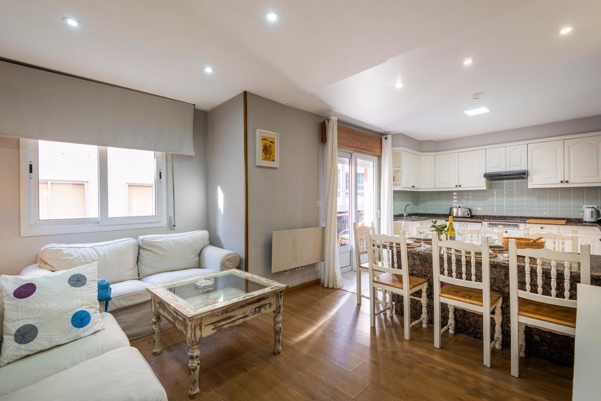 Apartamento 3 Habitaciones A 140M Playa Canelinas Portonovo 101 サンシェンショ エクステリア 写真